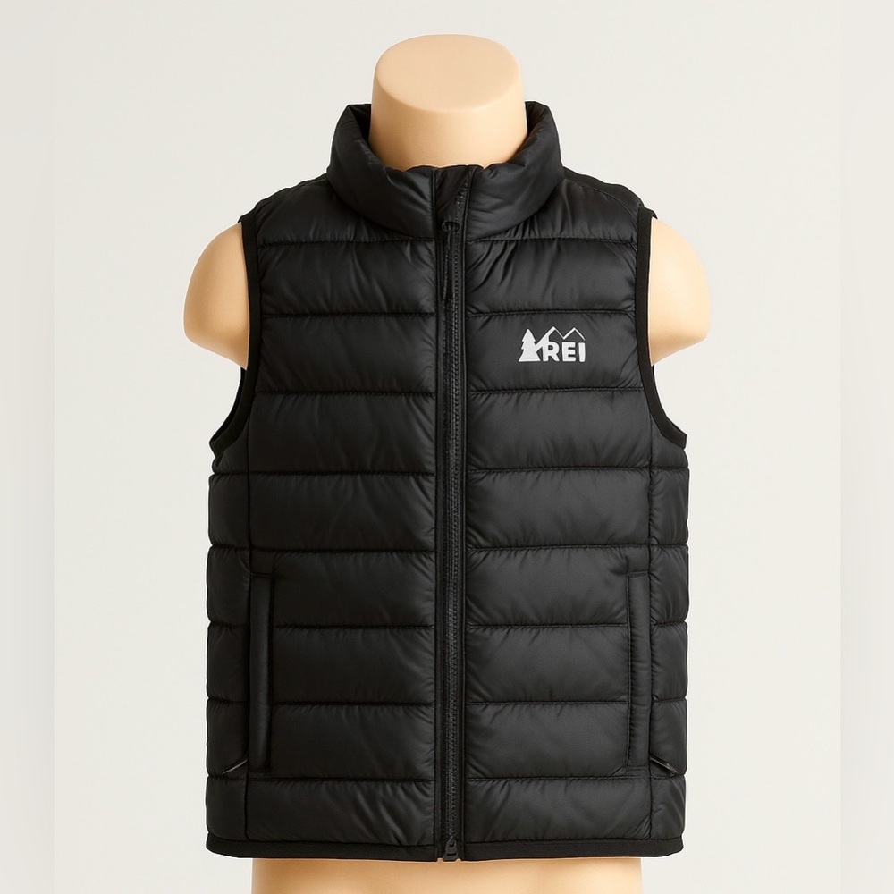 REI Co-op Kids Down Puffer Vest | Size Small (8) | Black | Excellent Condition